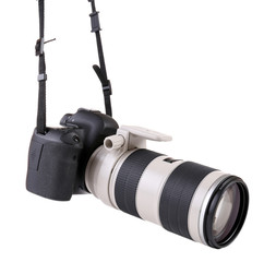 digital photo camera isolated on white