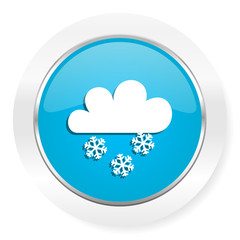 snowing icon waether forecast sign