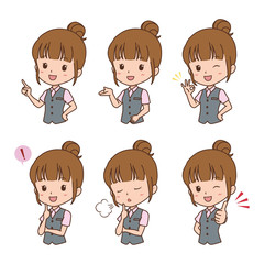 ビジネスウーマン　バリエーション