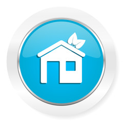 house icon ecological home symbol