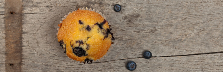 Homemade Blueberry Muffins. Selective focus.