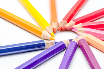 Naklejka premium color pencils