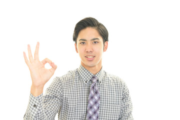 笑顔のビジネスマン