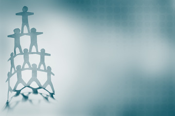 Human pyramid