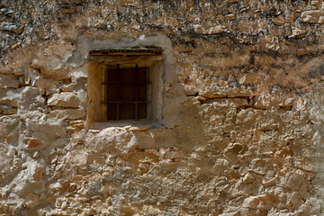 Fototapeta na wymiar Old hause wall with window
