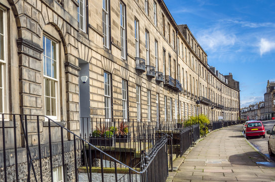 Town Houses In New Town, Edinburgh