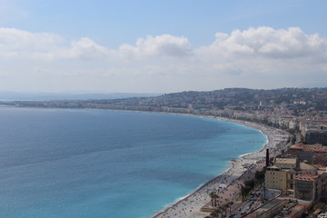 Fototapeta na wymiar Strand von Nice 9