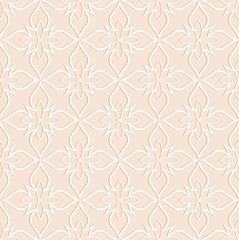 Beige  seamless texture convex white pattern