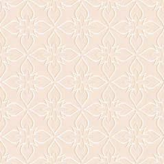 Fototapeten Beige  seamless texture convex white pattern © innanedopekina