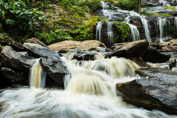 Fototapeta premium Waterfall in Doi Inthanon national park, Chiang Mai, Thailand