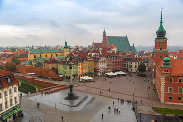 Naklejka na ściany i meble Panoramic view of Warsaw