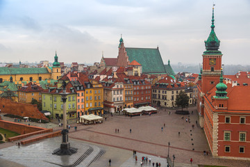 Panele Szklane  Panorama Warszawy view