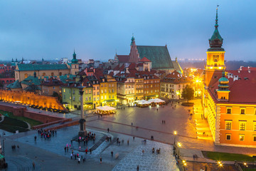 Fototapeta premium Panoramiczny widok na Warszawę