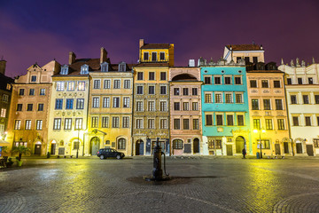 Fototapeta na wymiar Old town sqare in Warsaw