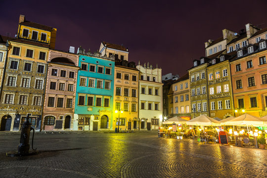 Fototapeta Old town sqare in Warsaw