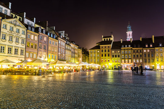 Fototapeta Old town sqare in Warsaw