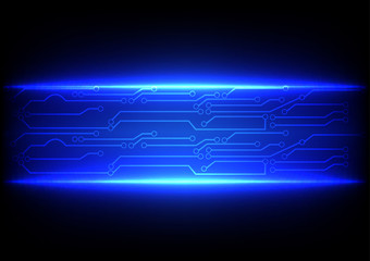 abstract blue  with circuit line background