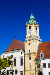 Fototapeta na wymiar The Old Town Hall in Bratislava