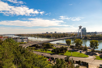 Fototapeta na wymiar Panoramic view of Bratislava