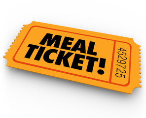 Meal Ticket Free Paying Service Support Winning Restauraunt Eati