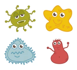 Fotobehang bactery icons © Gstudio