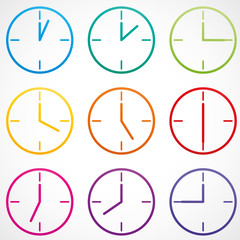 collection heures,horloge-horaire