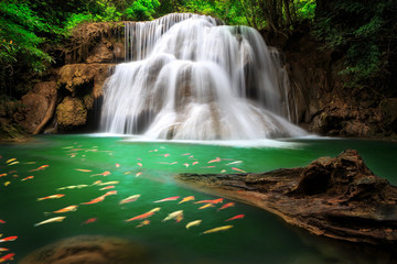 The Huai Mae Khamin Waterfall , Thailand
