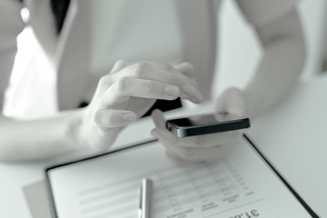 Fototapeta premium business woman working at office