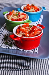 Rice with paprika
