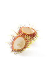 Rambutan Fruit on white background