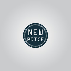 New Price Icon, Badge, Label or Sticker