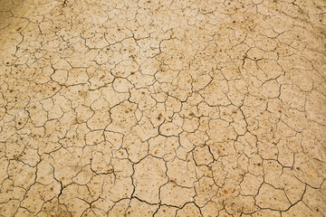 Dry cracked ground