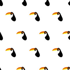 seamless hornbill pattern