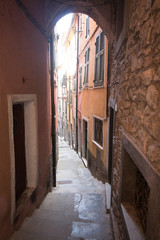 Fototapeta na wymiar vicolo a Tellaro (Lerici)