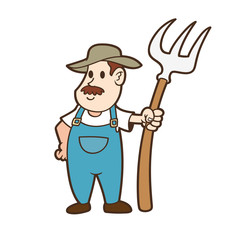 cartoon farmer