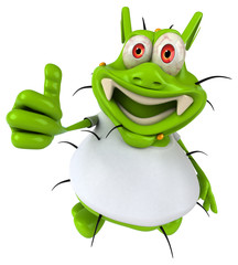 Germ with a white tshirt