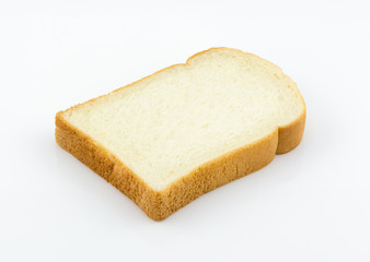 fresh sliced bread isolated on white background