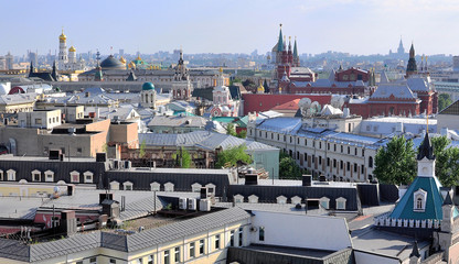 Obraz premium Panorama of Moscow city