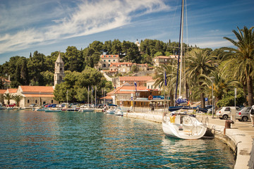 Sunny bay in Croatia