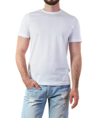 Man in t-shirt mock-up