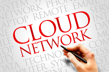 Cloud Network word cloud concept