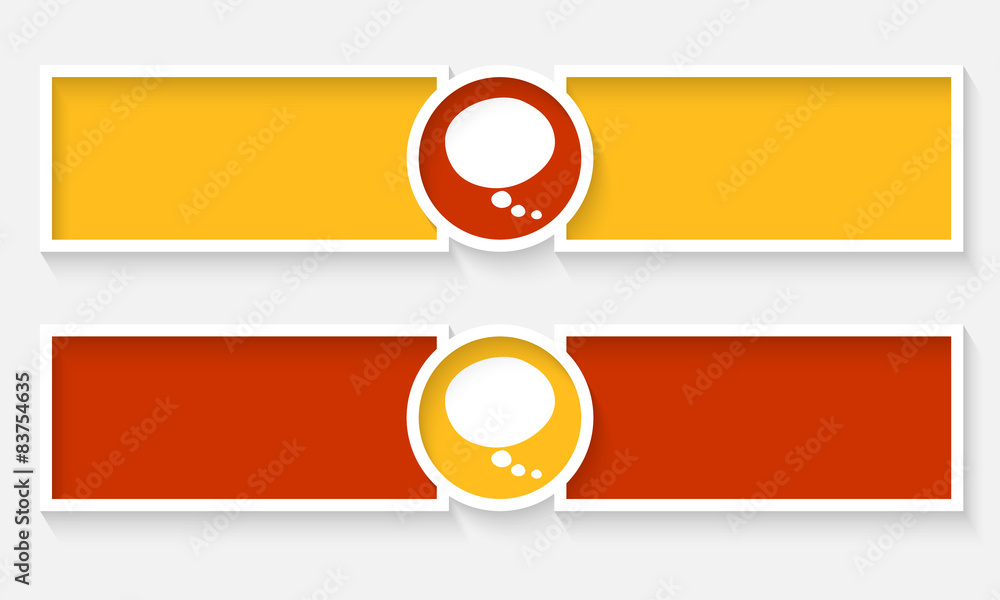 Poster abstract text frames for your text and speech bubble
