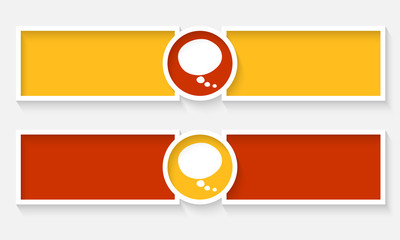 Obraz premium Abstract text frames for your text and speech bubble