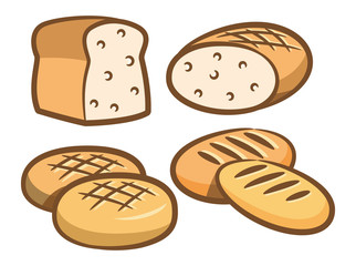 various bread set