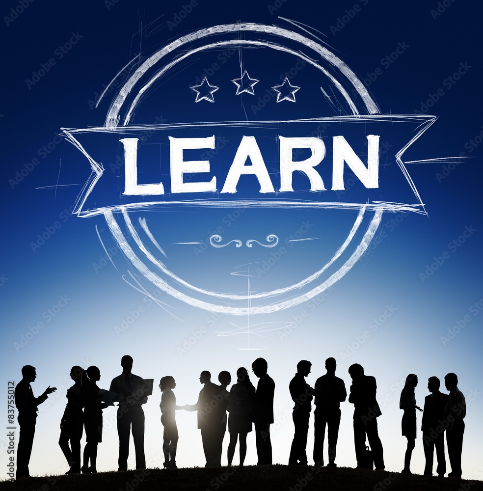 Poster learn learning knowledge studying intelligence concept