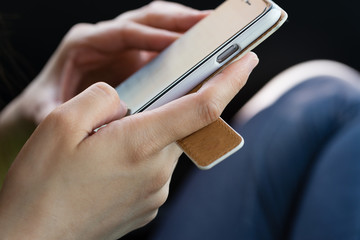 Hands using a Smartphone