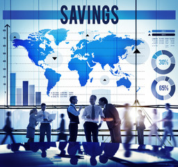 Savings Accounting Banking Economy Financial Concept