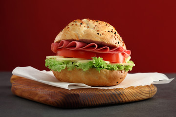 sandwich with tomato and cheese