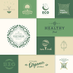 Healthy products logos