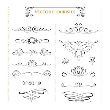 Collection of vector flourishes